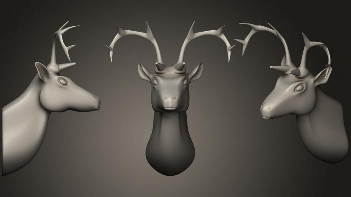 Masks and muzzles of animals (MSKJ_0177) 3D model for CNC machine